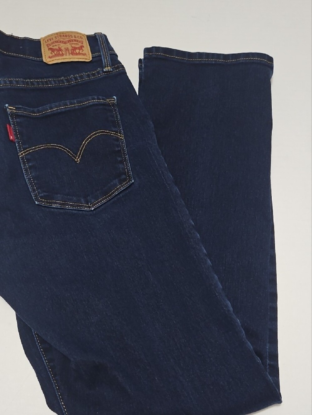 Levi's 314 Shaping Straight Dark Blue Women’s Stretch Jeans Size 29